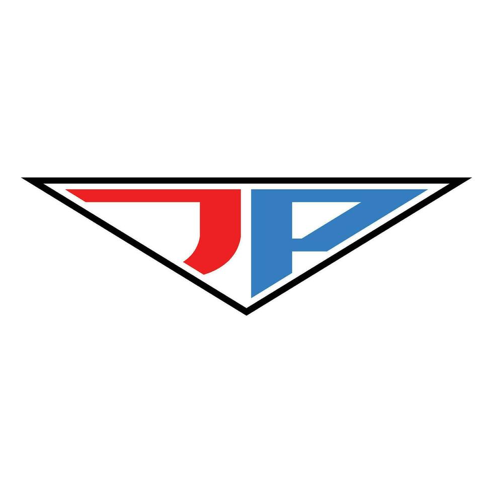 jp letter logo vector