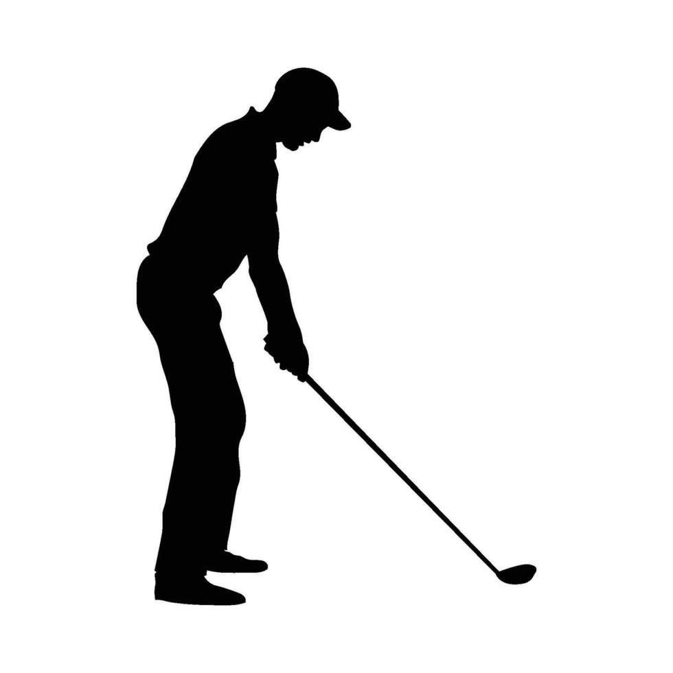 icono de persona jugando golf vector ilustración diseño