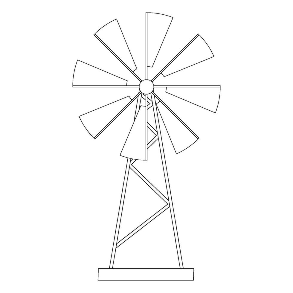 windmill icon vector