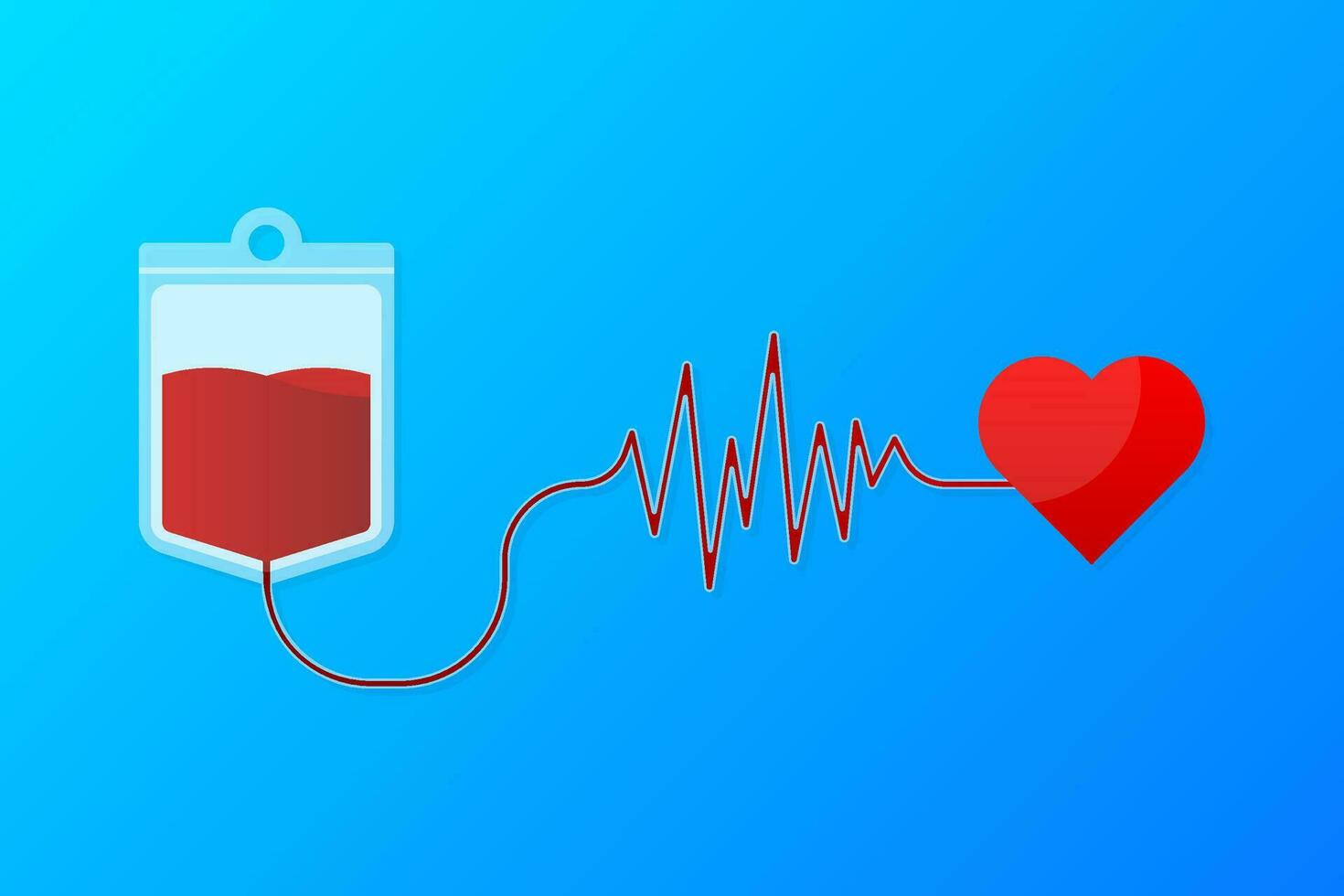 Abstract brochure with red blood donation for medical design. Vector illustration design