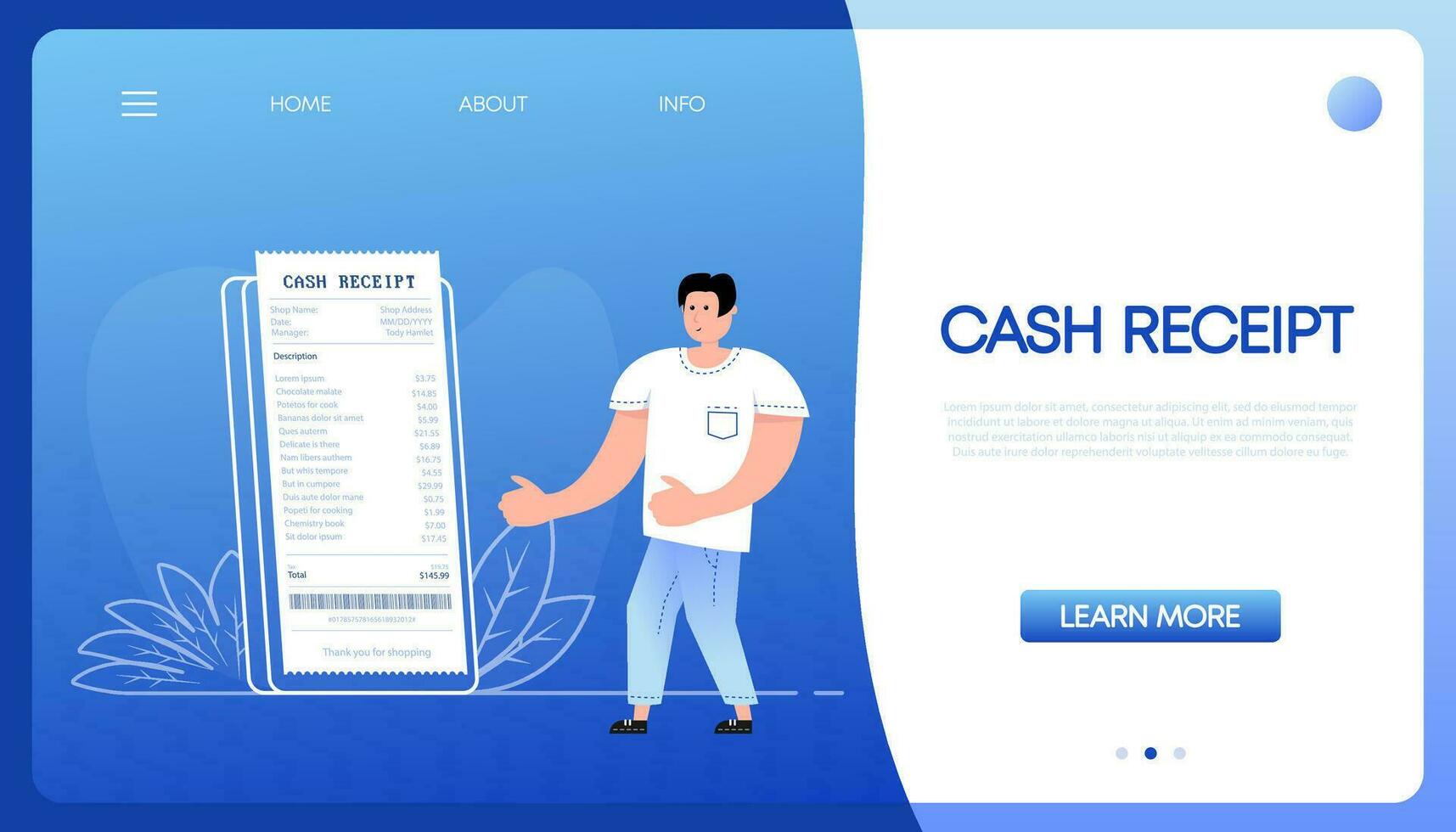 Cash receipt people for financial report design. Finance isometric vector