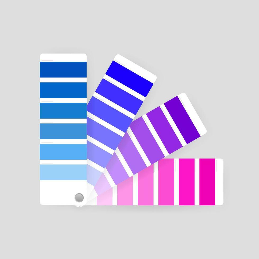 Color palette guide on transparent background vector