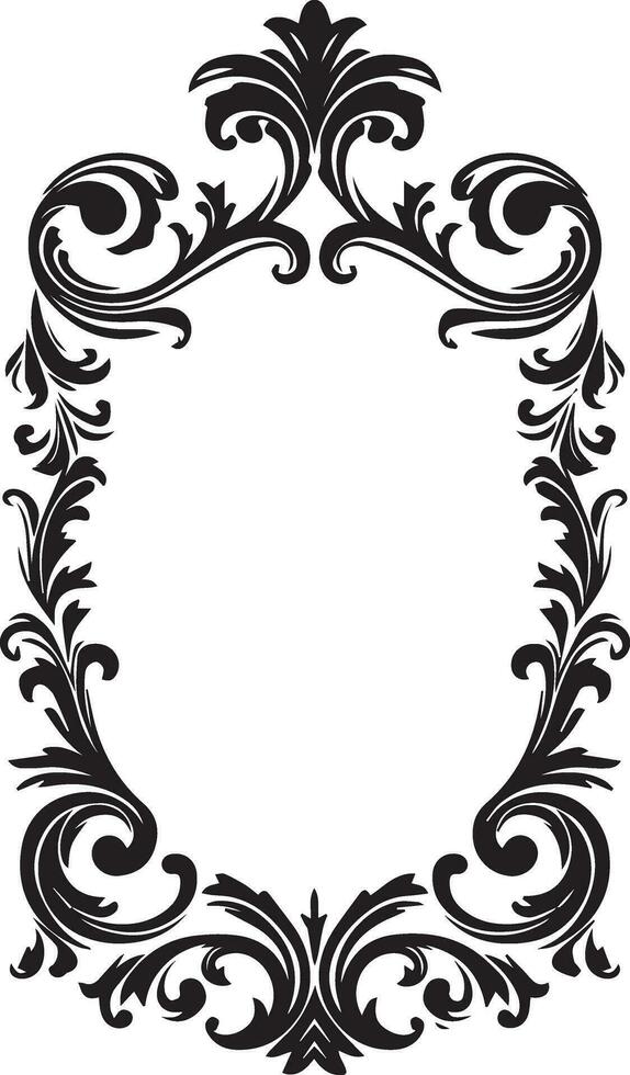 Vintage Frame vector silhouette illustration 6