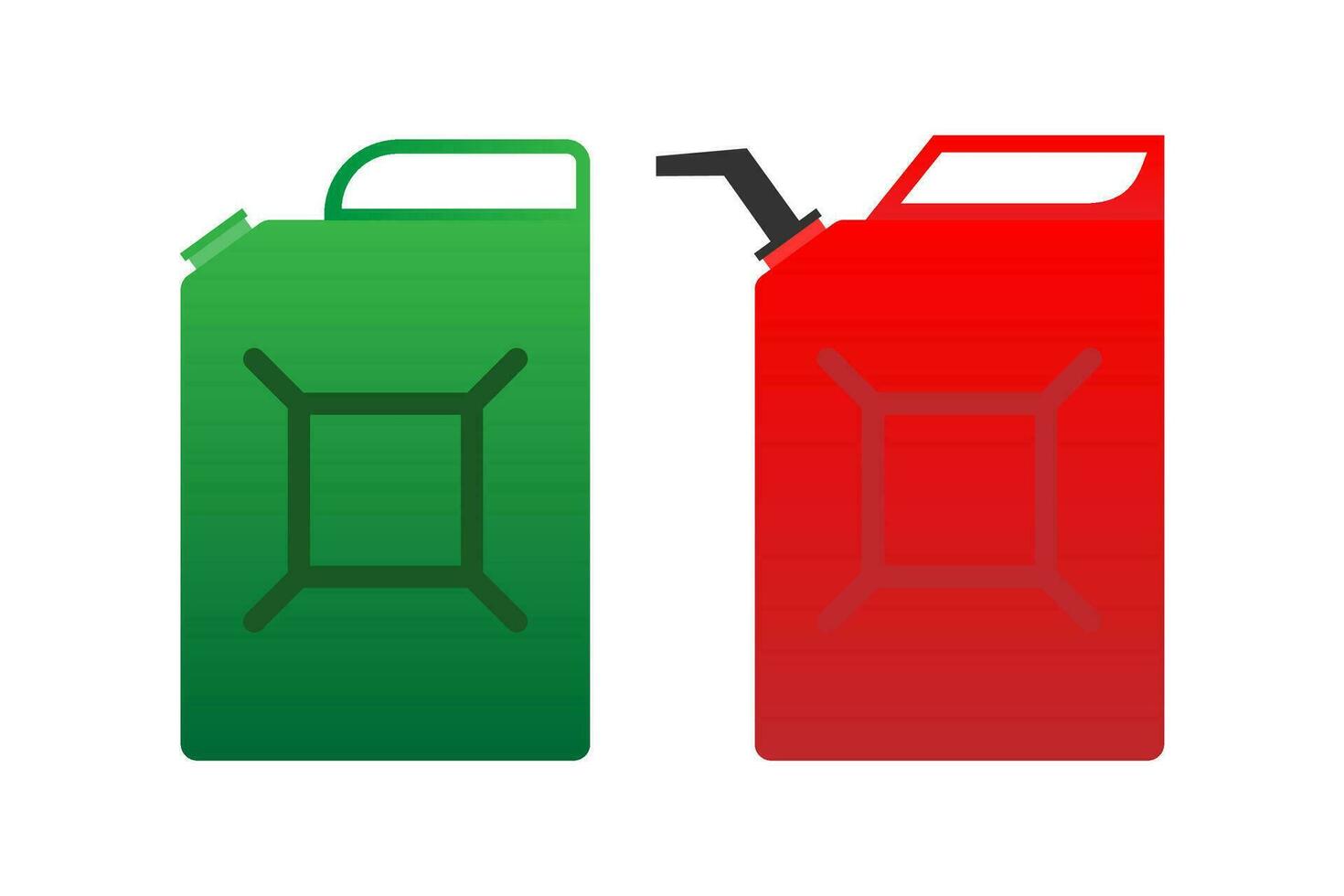 Canister of gasoline. Vector Illustration.