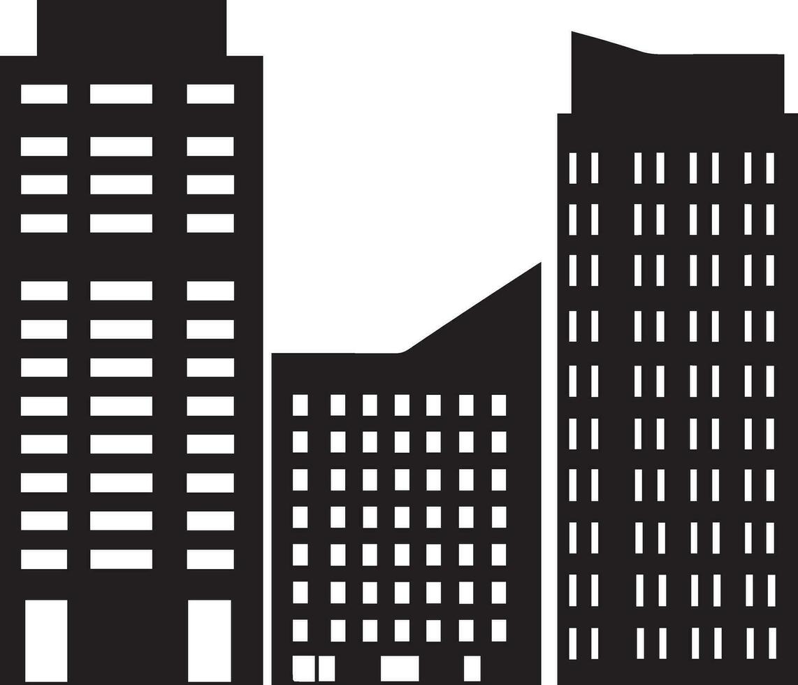 Building vector silhouette illustration 2