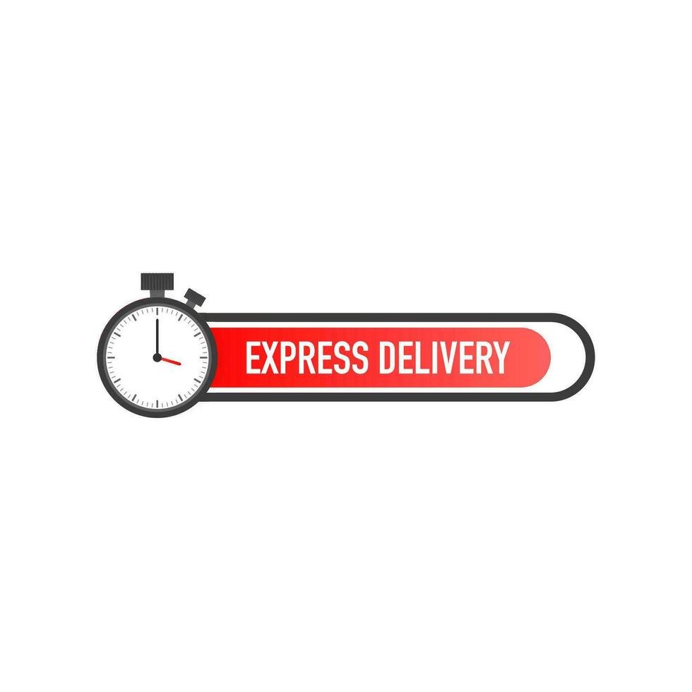 Express delivery icon for apps and website. Delivery concept. Vector illustration. Flat design.