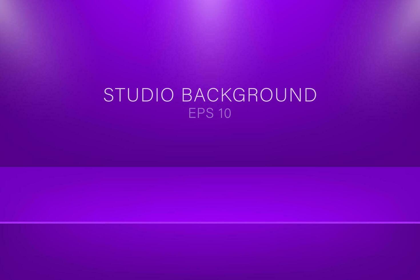 Modern studio background, great design for any purposes. Vector purpur abstract background. 3d vector illustration.