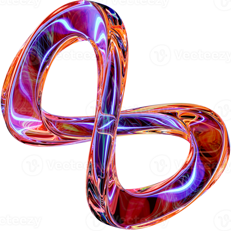 Abstract Lightning In Glass Shapes png