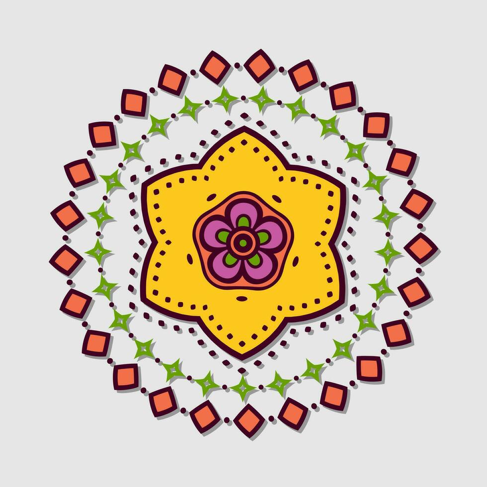 Colorful mandala vector