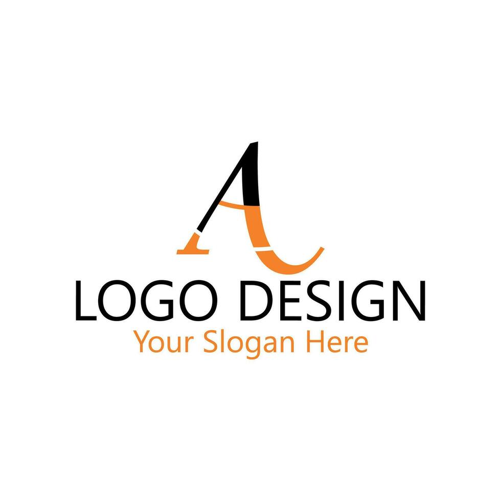 único lujo mínimo alfabeto letra un logo. minimalista Inglés letra un logo elementos. profesional empresa logo. sencillo un logotipo tipografía un logo diseño elemento. vector