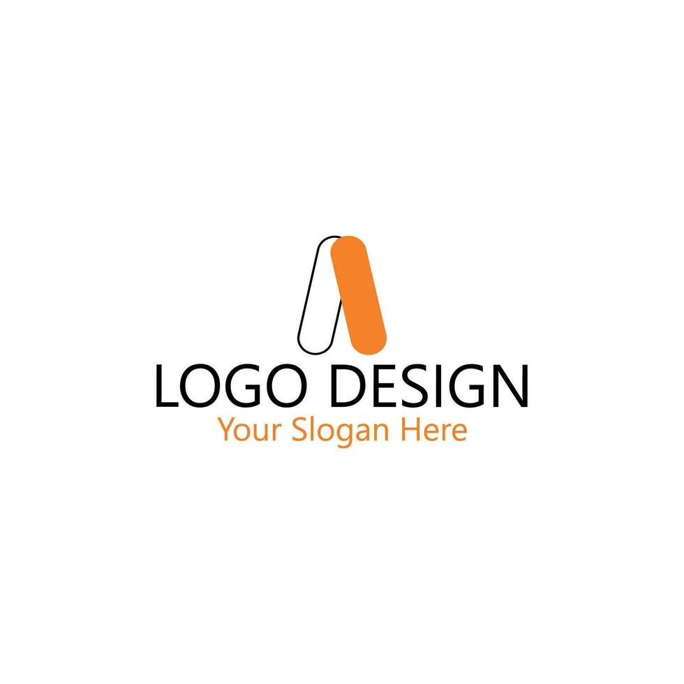 unique luxury minimal alphabet letter A logo. minimalist english letter A logo elements. professional company logo. simple a logotype. typography a Logo Design Element. vector