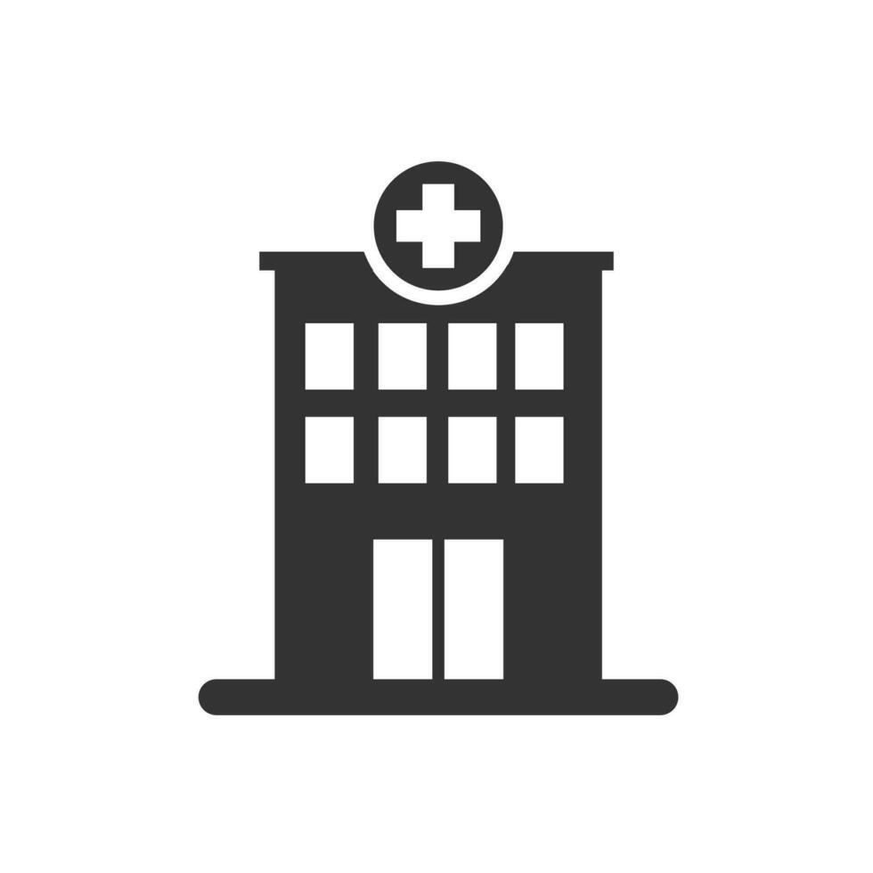 hospital building vector icon