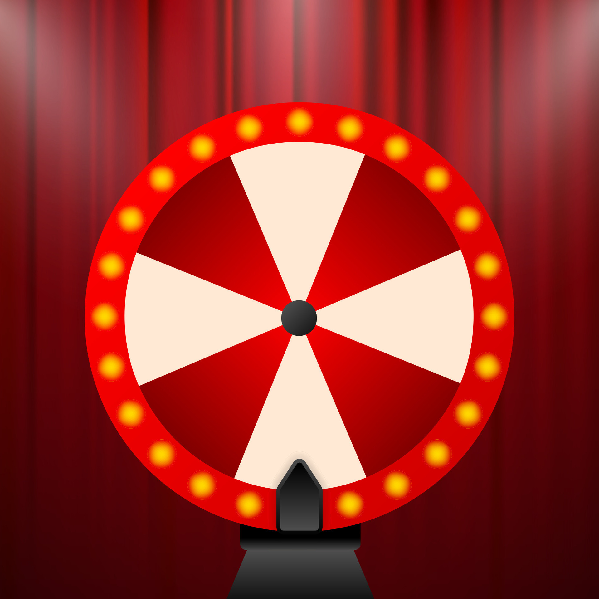 Fortune wheel in modern style. Vector illustration 3d style. Modern 3d ...