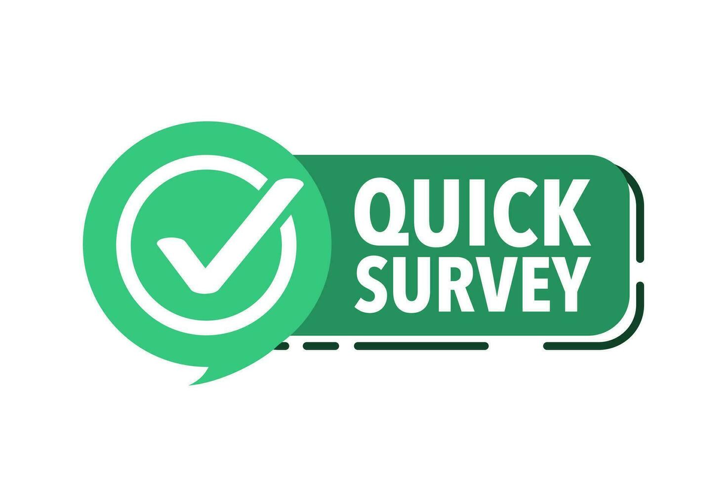 Quick survey. Badge icon. Check list and stopwatch. Exam application. Quick survey sign. vector