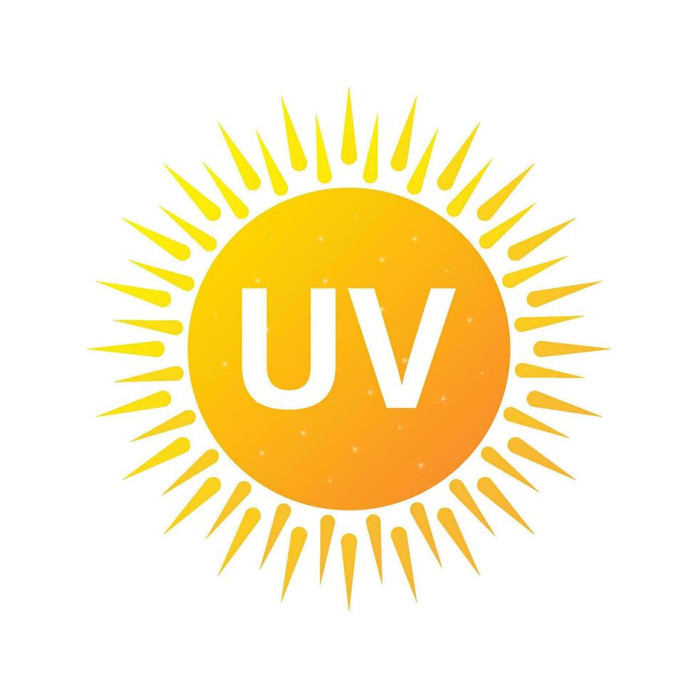 Uv radiation, great design for any purposes. Danger warning icon. Arrow icon. Uv radiation for concept design. vector
