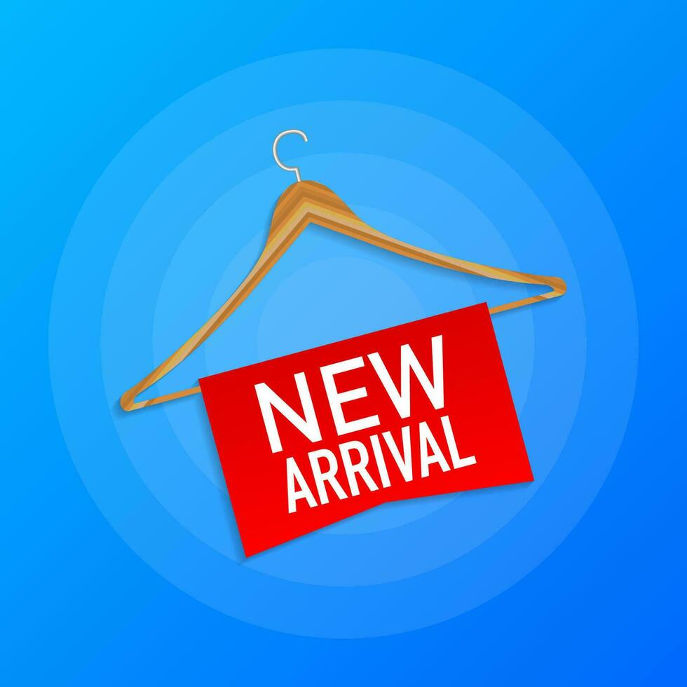 New arrival labels. Banner for clothes. Vector illustration.