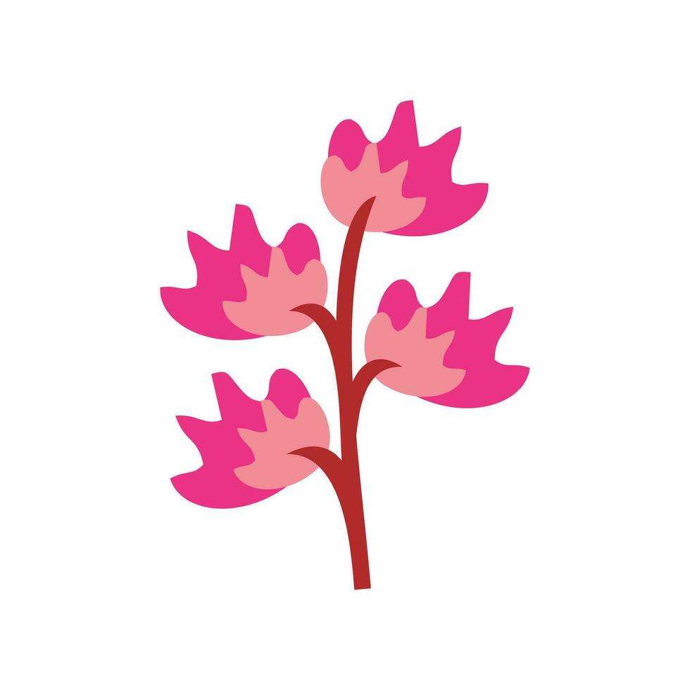 linda flor pétalo naturaleza icono vector ilustración eps 10