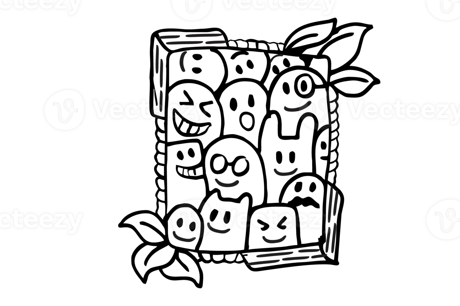 Doodle Illustration With Transparent Background png