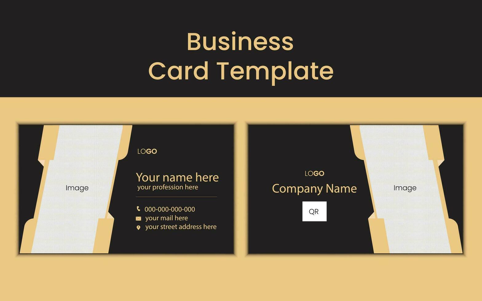 creative and simple business card template design. vector