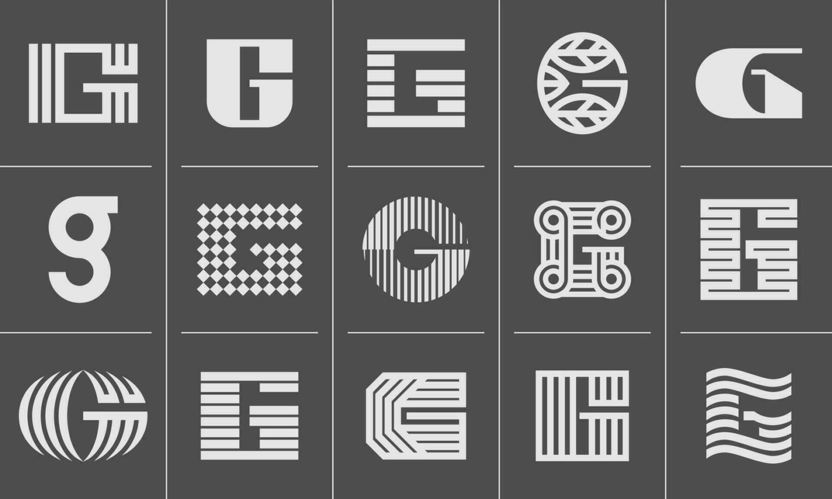 línea tecnología resumen letra sol logo icono diseño conjunto vector