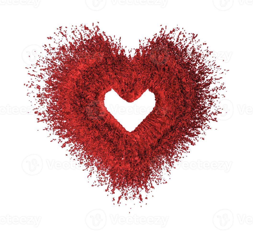 Ephemeral Disintegrating Red Heart photo