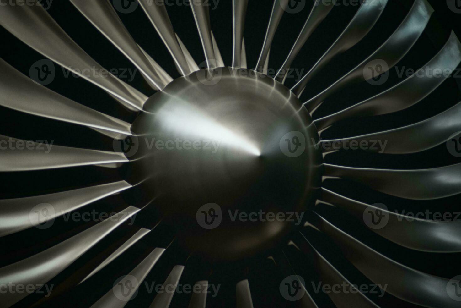 Close-up image of fan blades photo