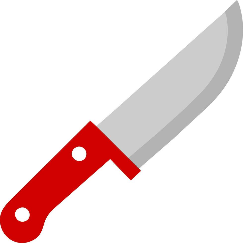 knife clip art vector. knife isolated on white background , top view , flat lay. vector