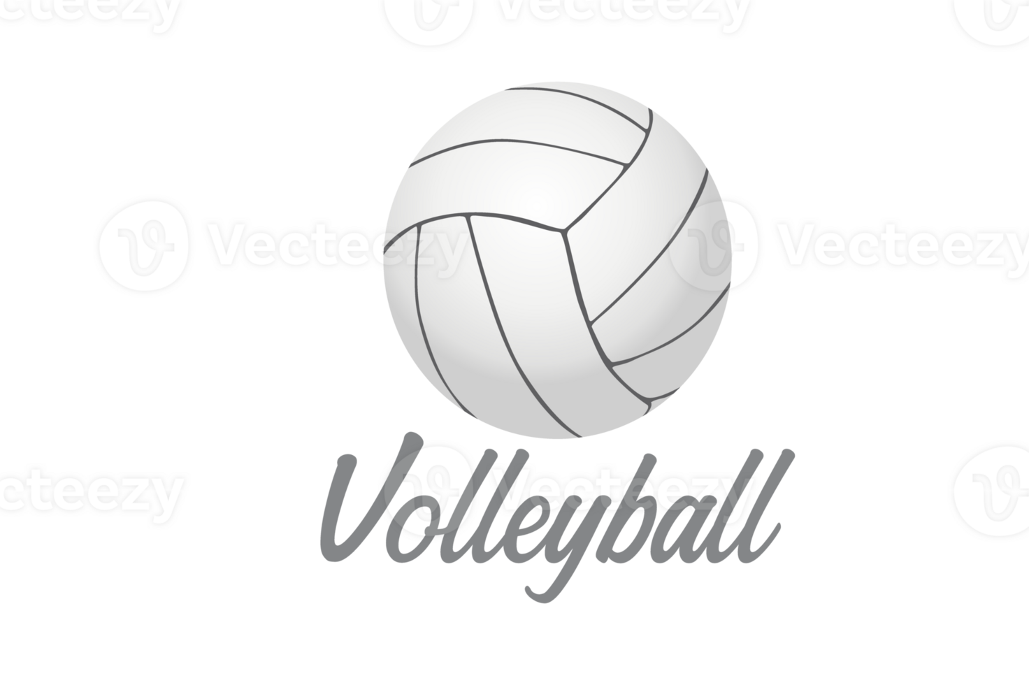 Volleyball Design With Transparent Background png