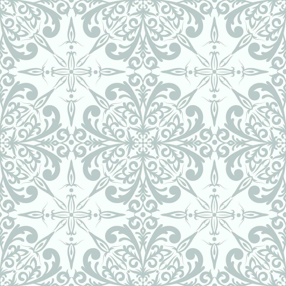 Damask seamless pattern. Classic luxury old fashioned baroque ornament for wallpapers, textile, wrapping, ceramic tiles. vector