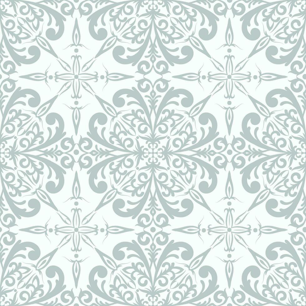 Damask seamless pattern. Classic luxury old fashioned baroque ornament for wallpapers, textile, wrapping, ceramic tiles. vector