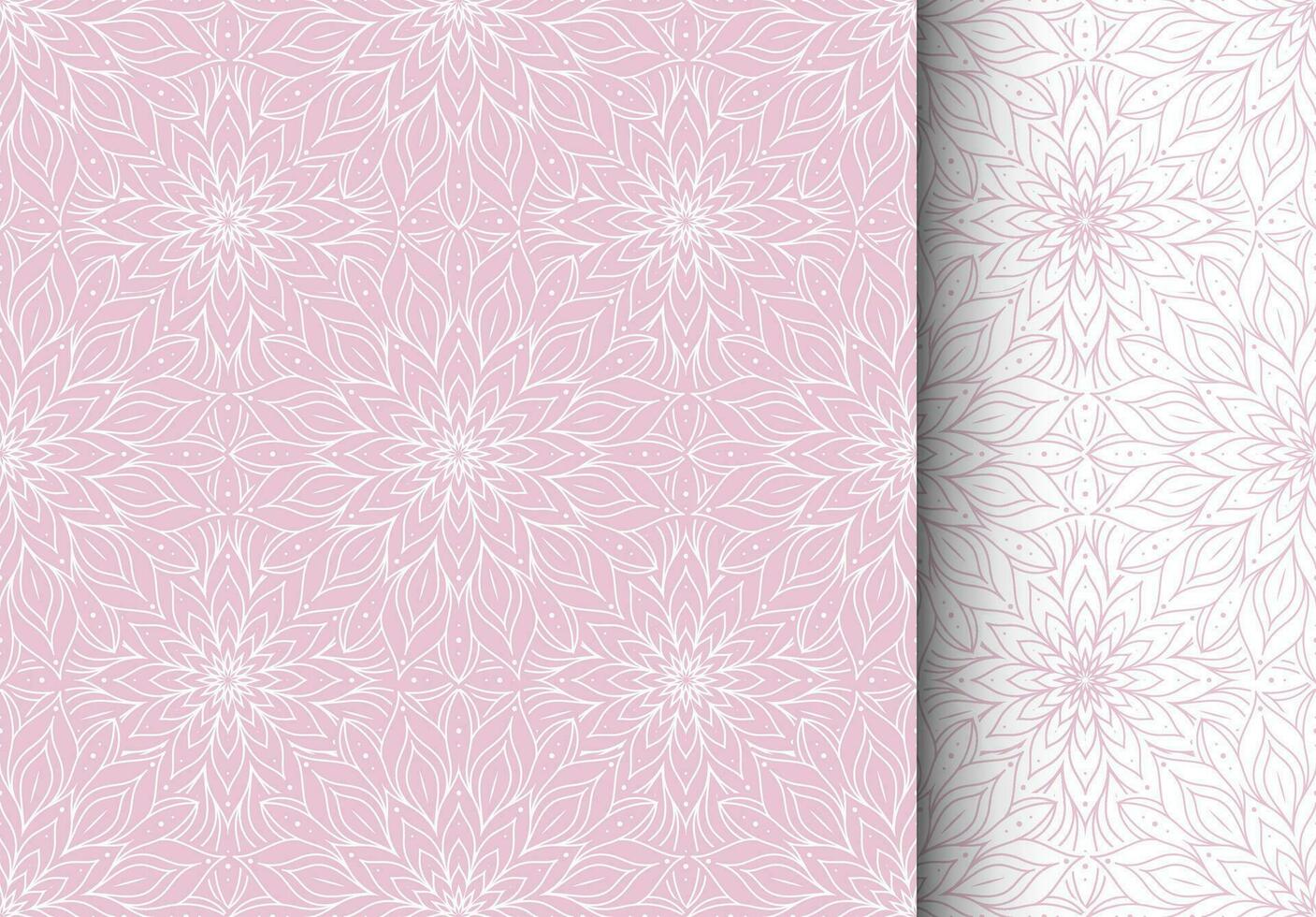 Seamless mandala pattern. Endless background with Indian, ottoman, arabic motifs. Backdrop for ceramic tile, wallpaper, wrapping paper, invitation card, textile, web page background, fabric, linen vector