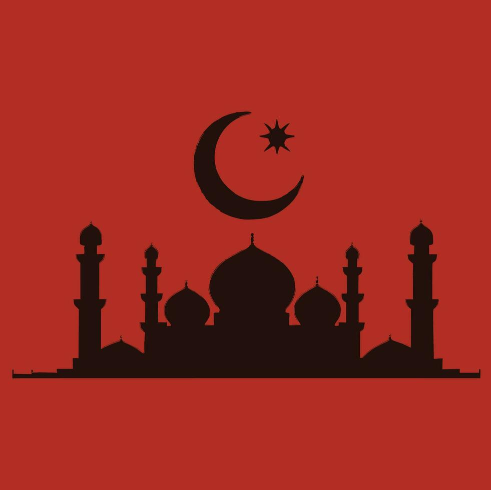 mosque vector image