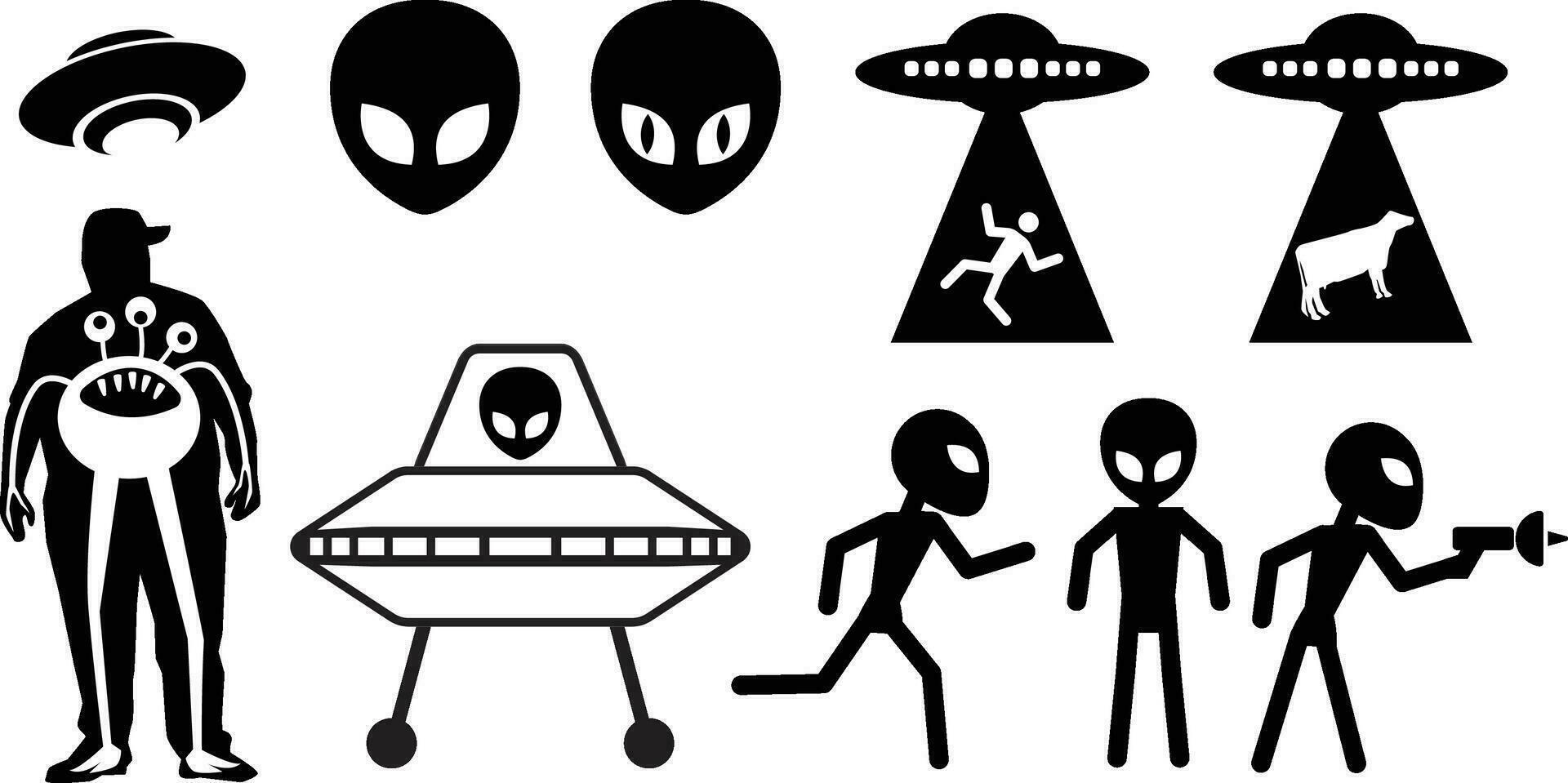 alien ufo space image vector