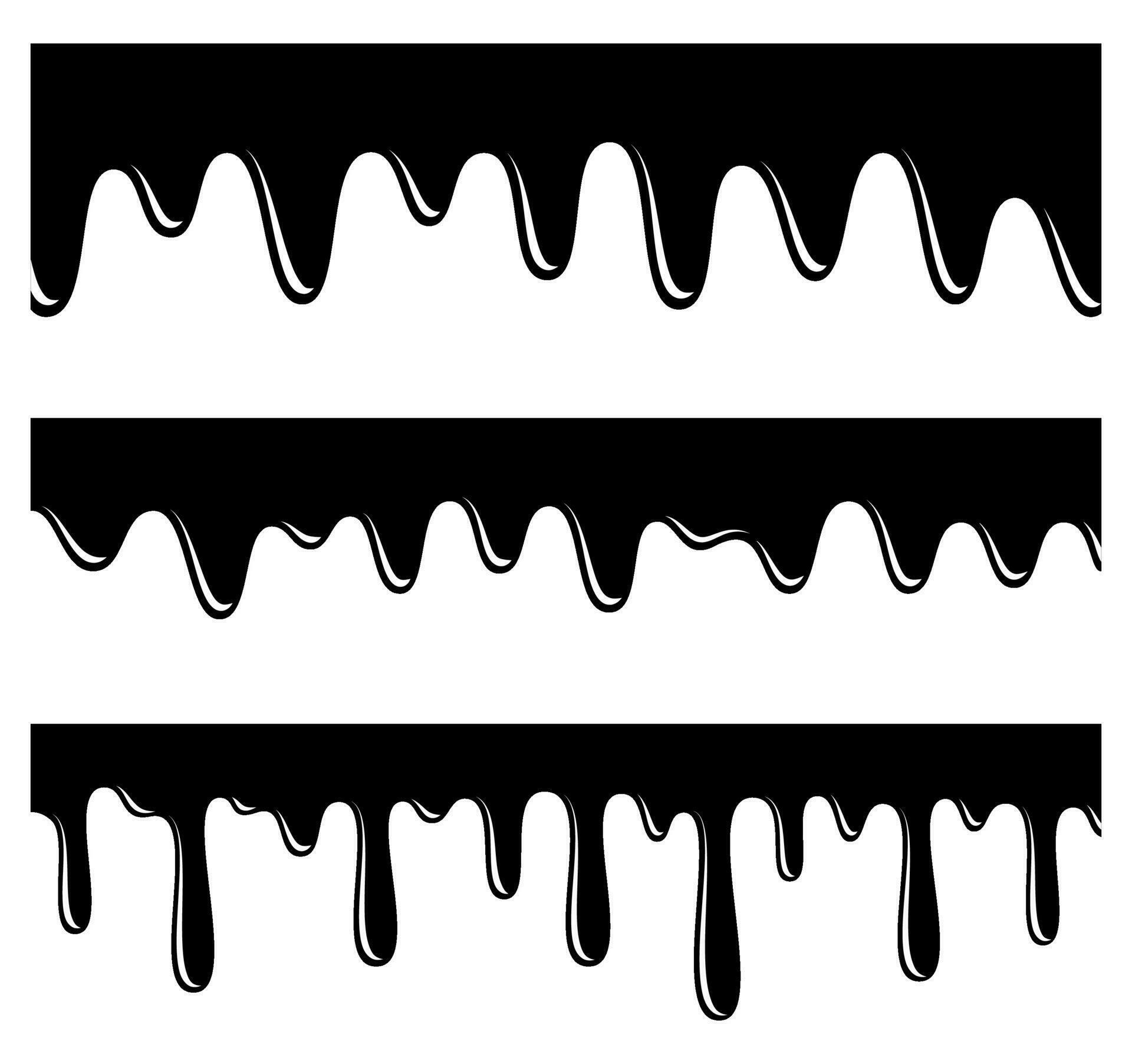 Set of Dripping Paint Vector 34349543 Vector Art at Vecteezy