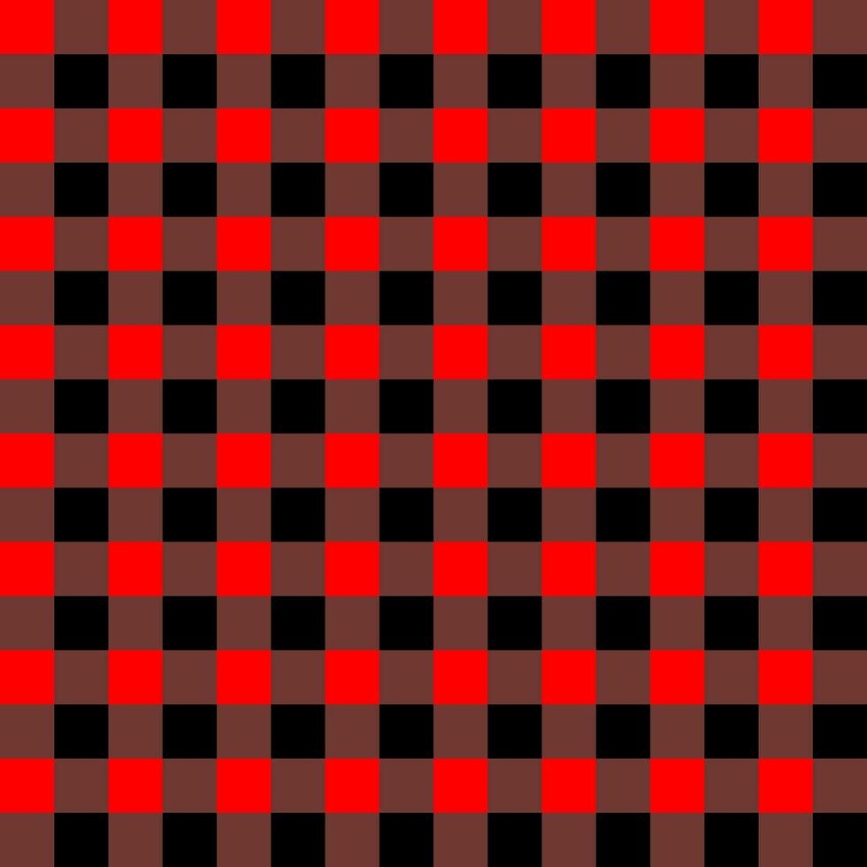 Red, gray and black grid background, checkerboard pattern, seamless pattern. Vector illustrations tablecloths, wrapping paper, picnic mats, clothes, scarves