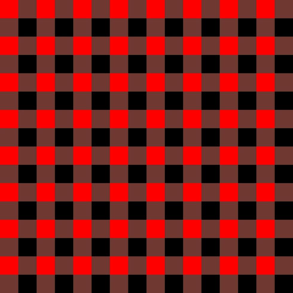 Red, gray and black grid background, checkerboard pattern, seamless pattern. Vector illustrations tablecloths, wrapping paper, picnic mats, clothes, scarves