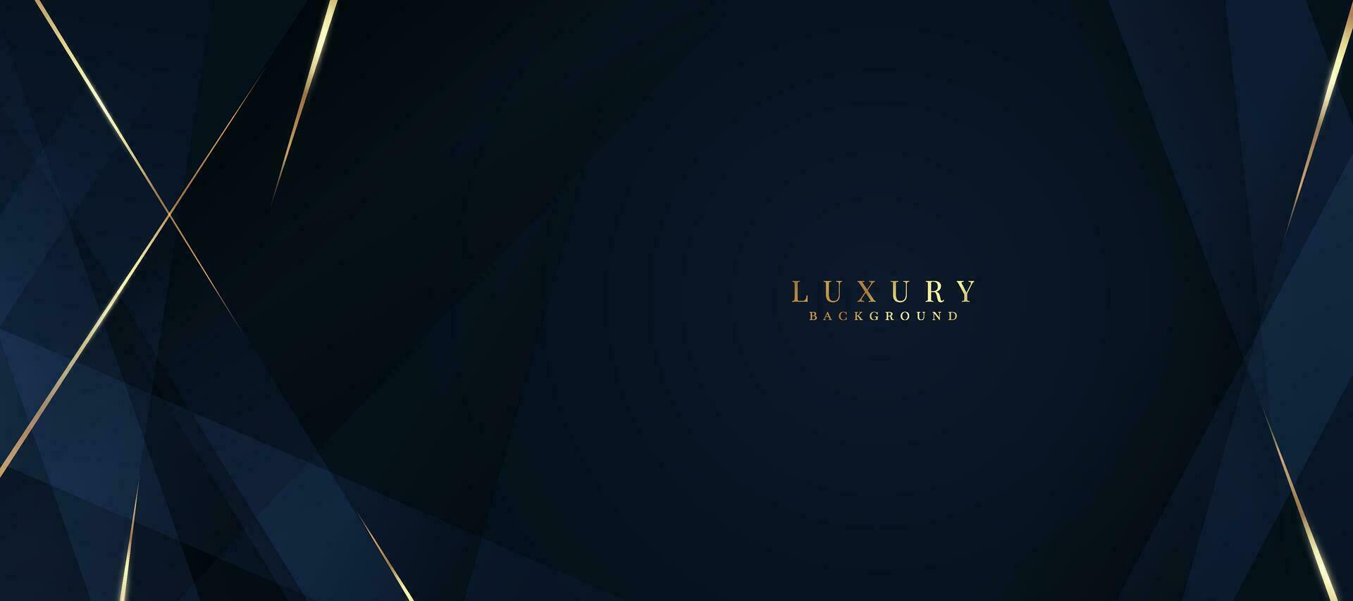 Luxurious dark blue background with sparkling gold and glitter. modern elegant abstract background vector