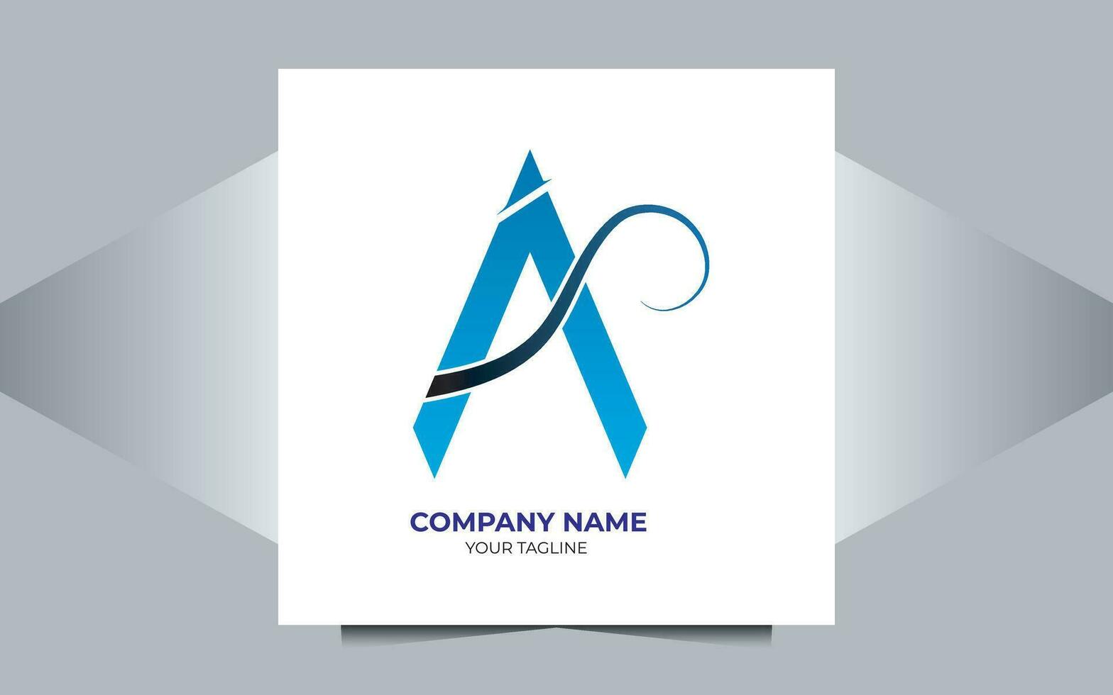 Creative A letter logo design vector