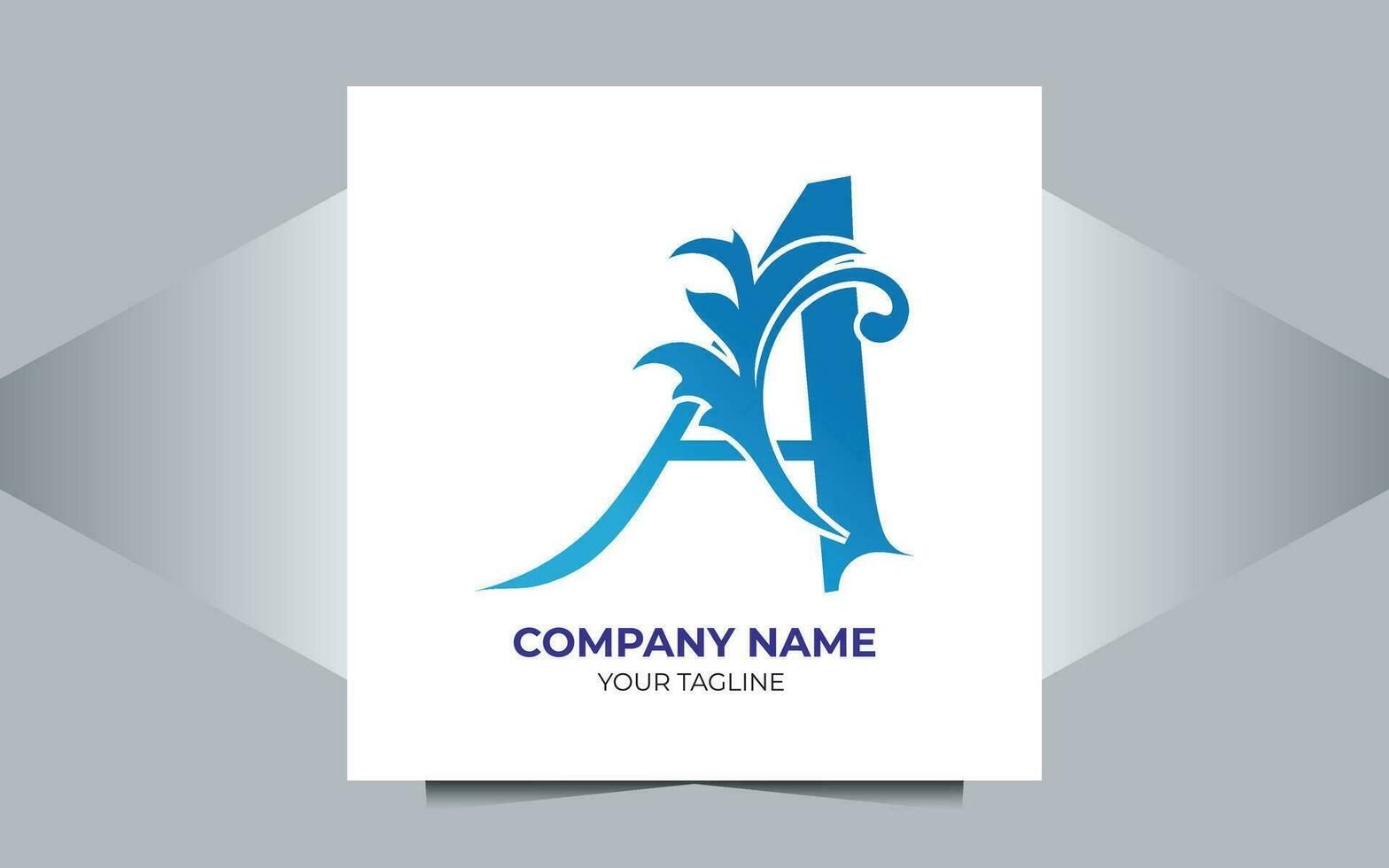 floral vector A logo design