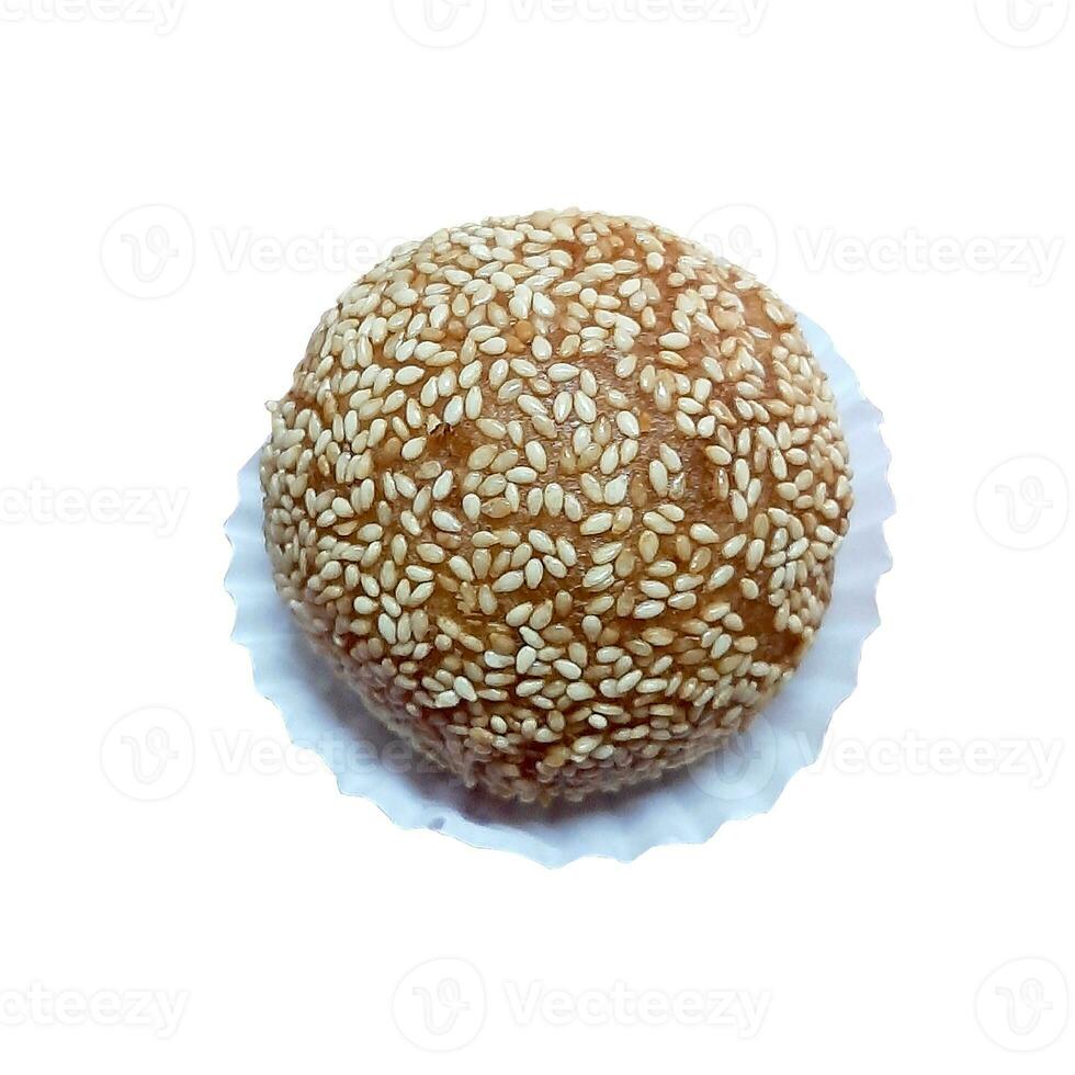 Sesame Ball in white background photo