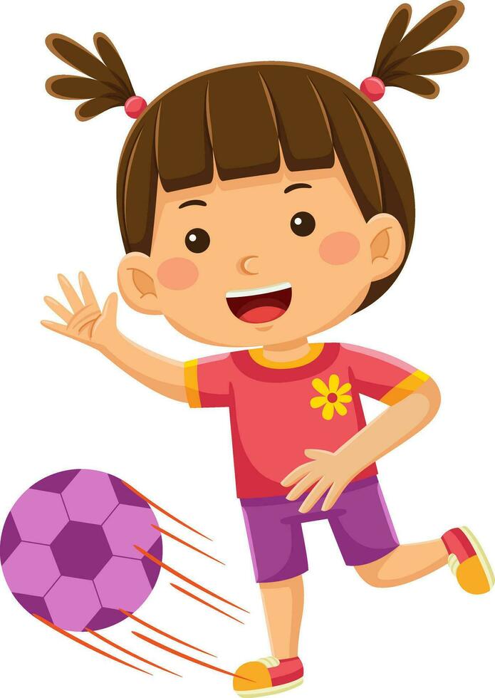 happy kids daily activity vector illustration