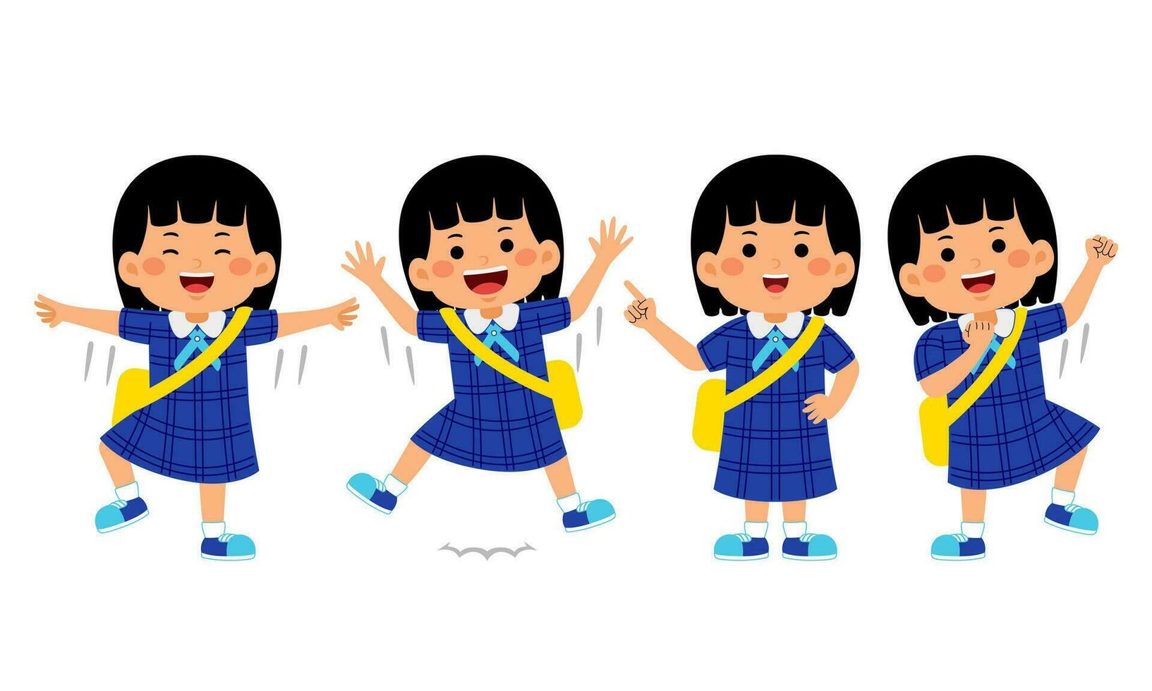 student with school uniform vector illustration