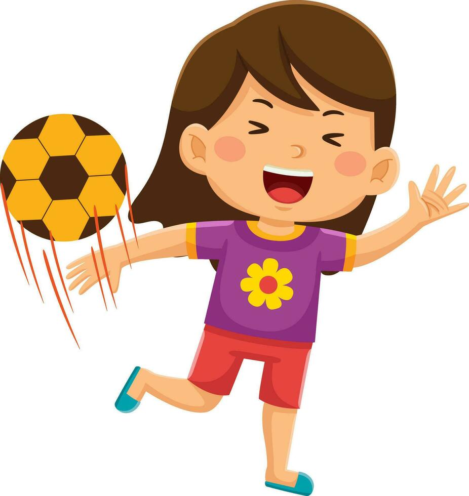 happy kids daily activity vector illustration