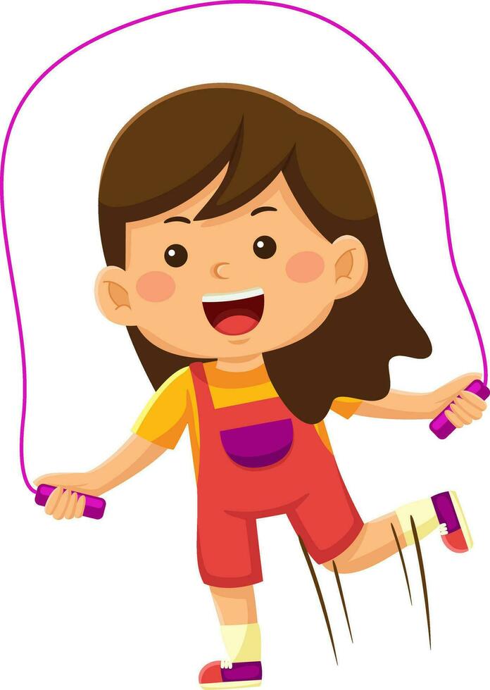 happy kids daily activity vector illustration