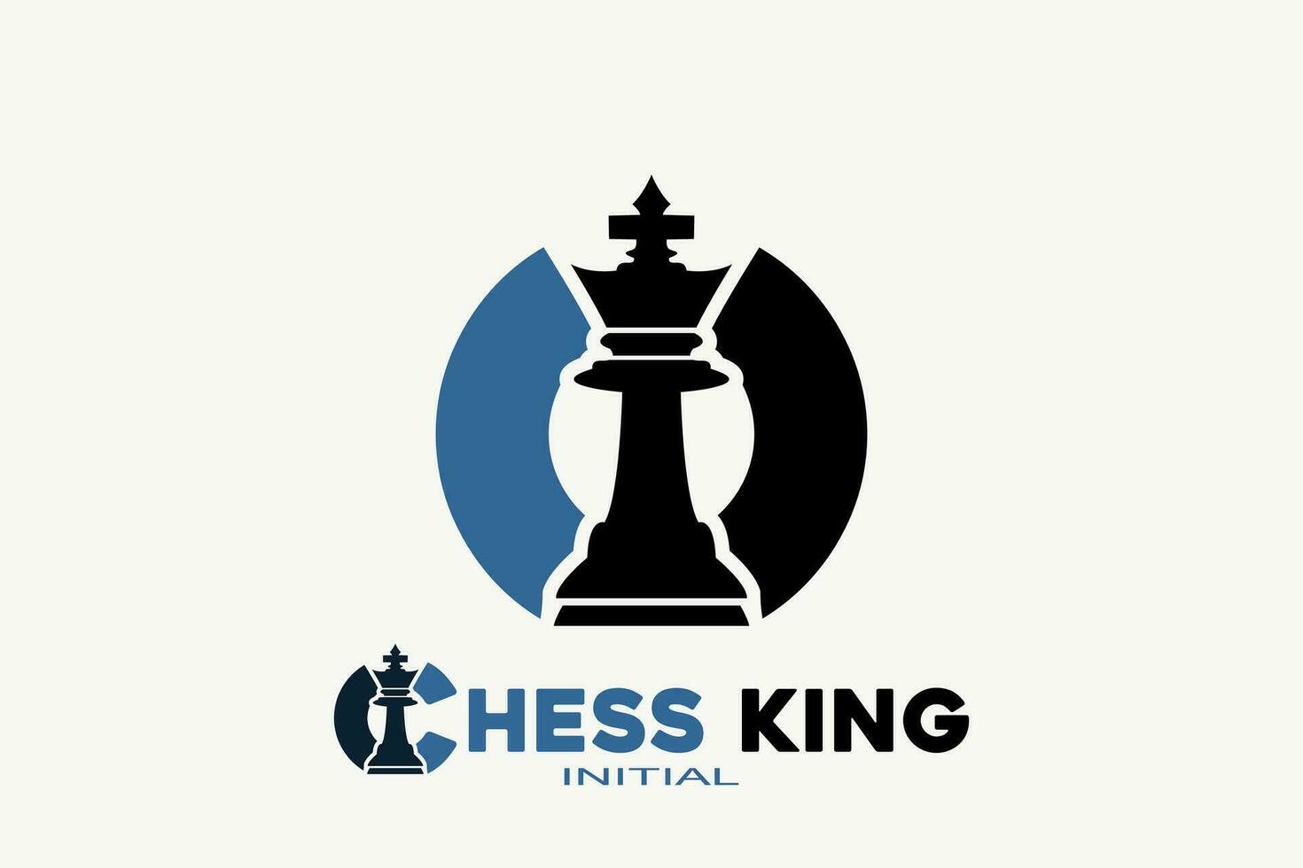 Vector initials letter O with chess king creative geometric modern logo design.