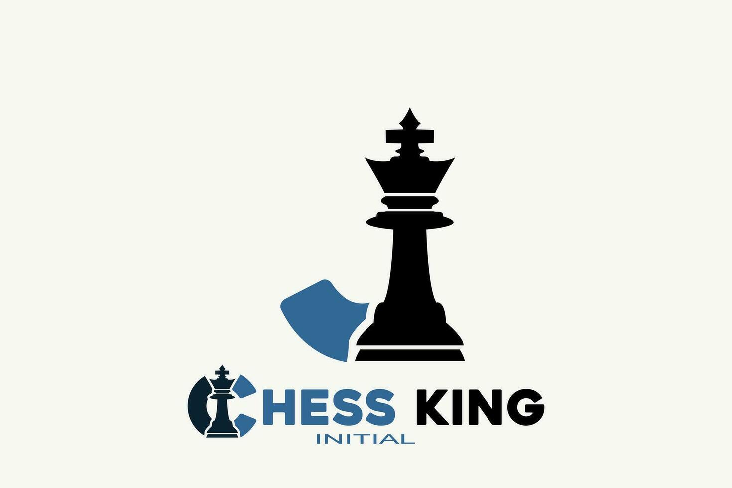 Vector initials letter J with chess king creative geometric modern logo design.