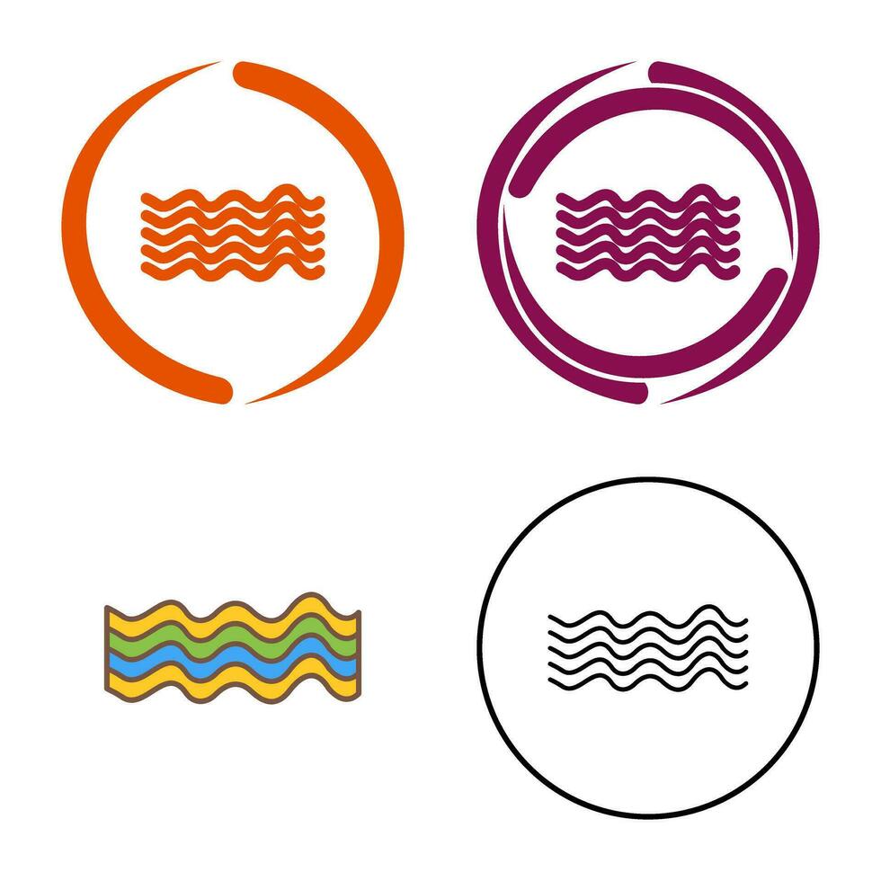 icono de vector de ondas magnéticas