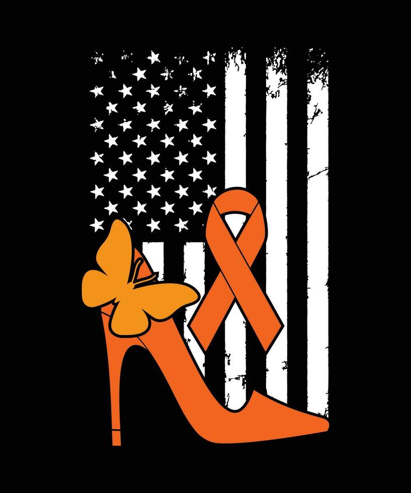 LEUKEMIA CANCER AWARENESS TSHIRT DESIGN vector