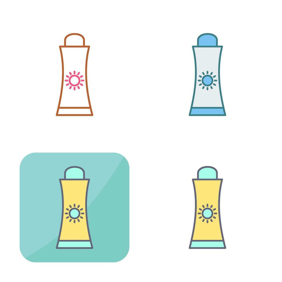 Sunblock Cream Vector Icon