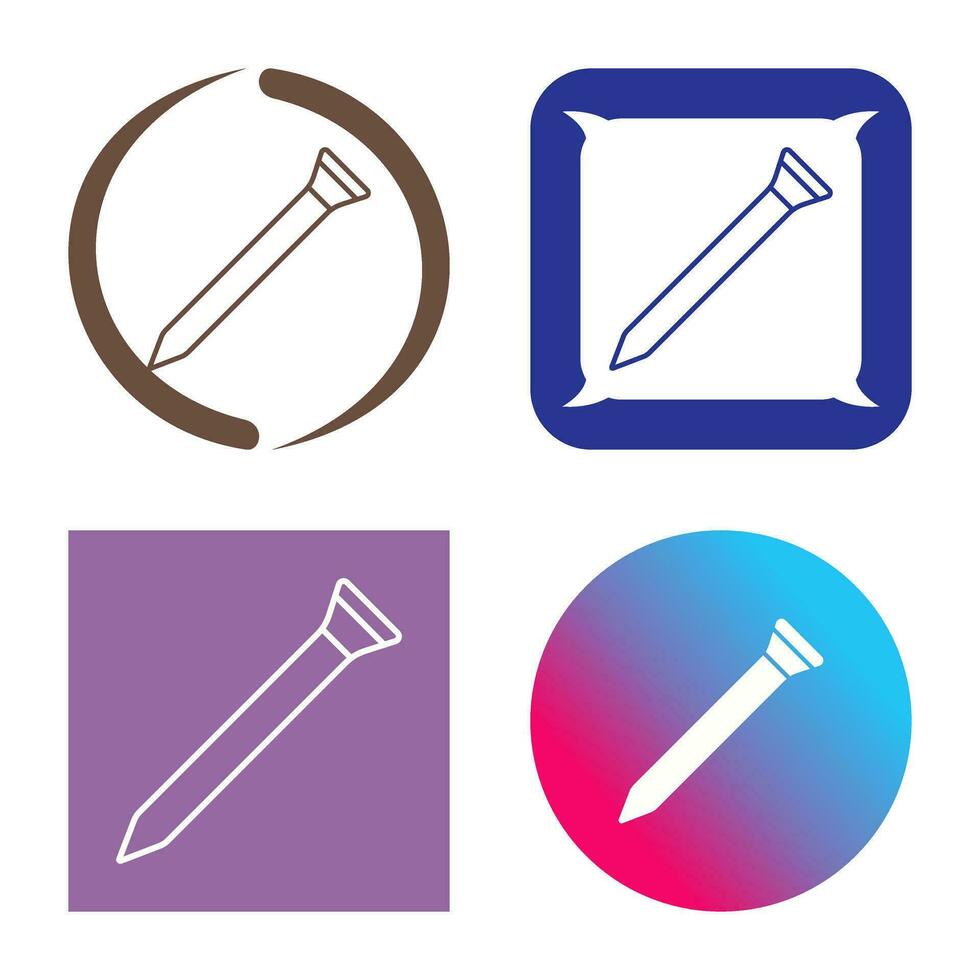 Nail Vector Icon